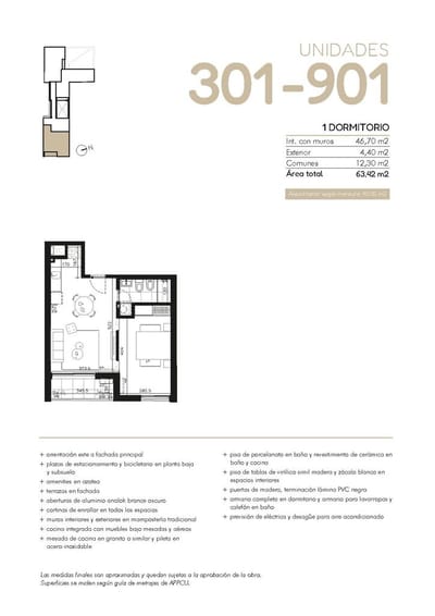 ¡Apartamento de 1 dormitorio con balcón al frente a pasos de Av.Rivera y de 18 de Julio!