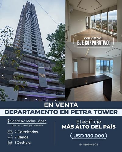 Departamento en el eje corporativo Asunción