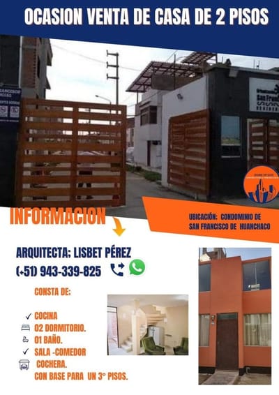 Vendo Casa En San Francisco Cerca Al Ovalo De Huanchaco