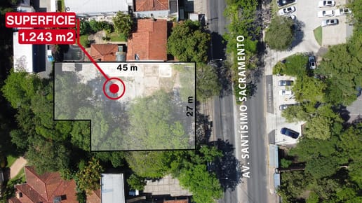 EN VENTA IMPORTANTE TERRENO SOBRE LA AVDA.SACRAMENTO