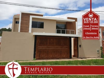 Av. Beni 8vo Anillo - 4 Dormitorios - Zona Norte