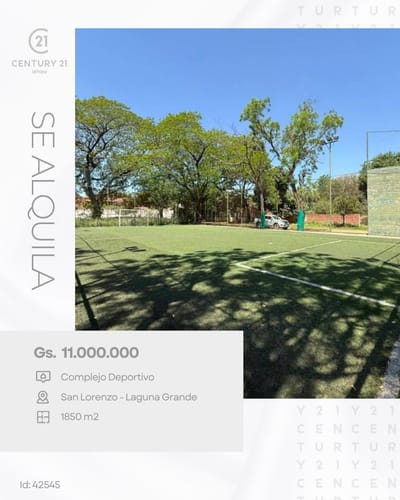Alquilo Complejo Deportivo en San Lorenzo, Laguna Grande