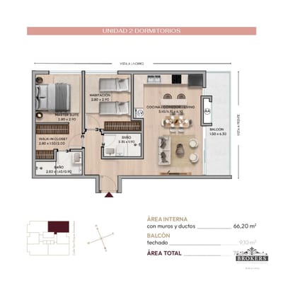 Oportinidad Vendo Pre Pozo 2 Dormitorios 2 baños 75 m2 Recoleta