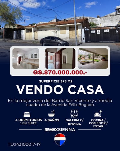 Vendo Casa en Bo. San Vicente 