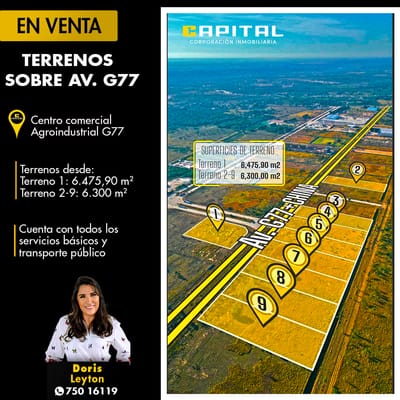 TERRENOS EN PARQUE INDUSTRIAL ZONA G77