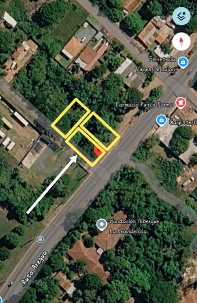 AREGUA 3 TERRENOS EN VENTA ZONA COMERCIAL