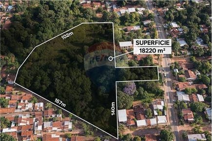 Vendo Terreno de 18,220 M2 en Villa Elisa sobre la avenida Defensores