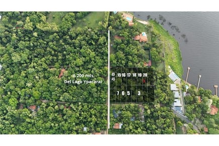 VENDO TERRENO A 200 M DEL LAGO YPAKARAI