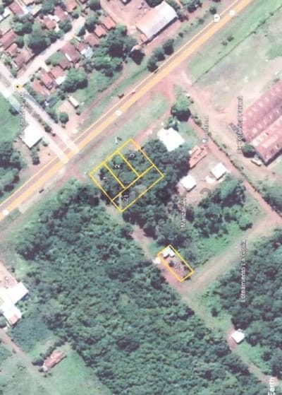 Vendo 5 terrenos sobre ruta 1 en San Juan del Parana