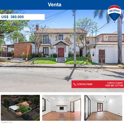 Residencia En Esquina En Barrio Mburucuyá – Excelente Oportunidad De Inversión.