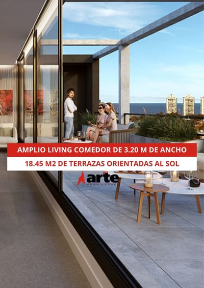 Venta De Aparamentos De 2 Dormitorios Con Doble Terraza En Pocitos Nuevo