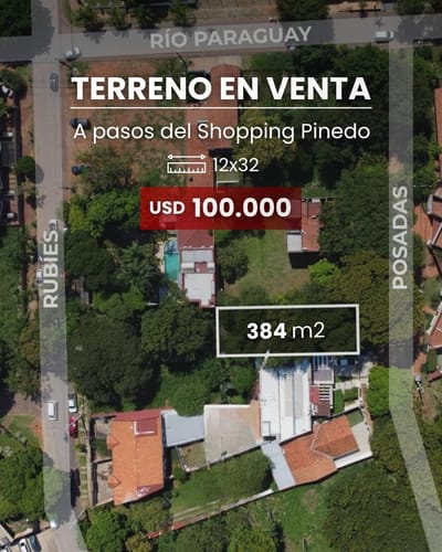 Terreno en venta - a metros del Shopping Pinedo