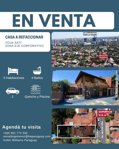 VENDO CASA EN YCUA SATI