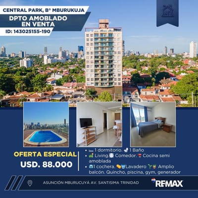 VENDO DEPARTAMENTO TOTALMENTE AMOBLADO