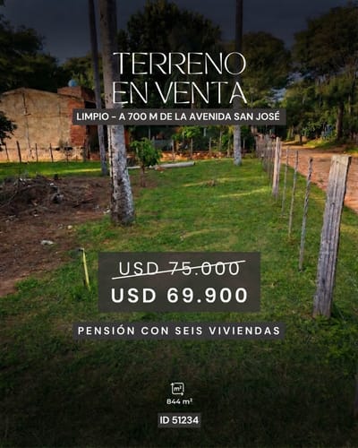 Vendo Terreno En Limpio Con Renta Activa Y Potencial De Crecimiento