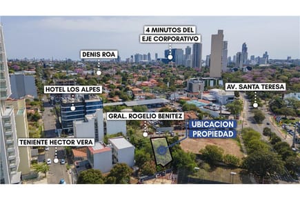 VENTA DE TERRENO ASUNCIÓN, YCUÁ SATÍ