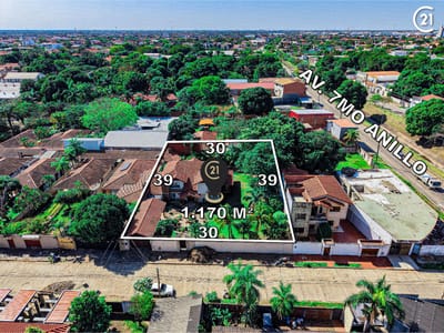 TERRENO EN VENTA CON CASA ZONA NORTE  7moº ANILLO