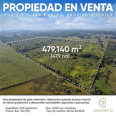 EN VENTA | PROPIEDAD RUSTICA EN LA LOCALIDAD DE SAN CARLOS