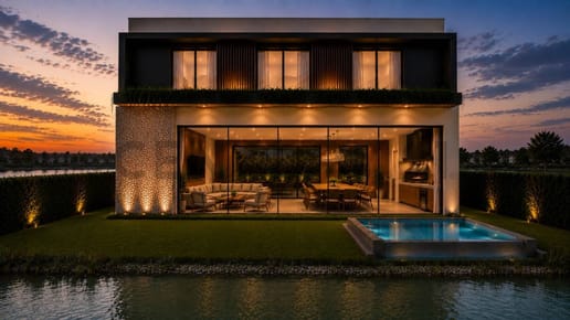 Exclusiva residencia frente a la laguna - Condominio La Ribera