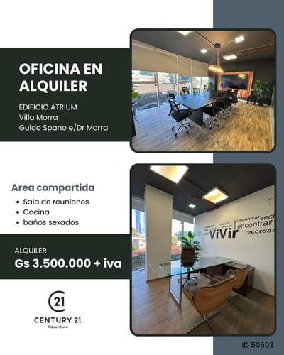 Alquilo oficina corporativa en villa morra Edificio Atrium