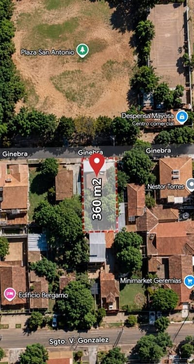 Terreno 360 M² En Villa Universitaria, San Lorenzo