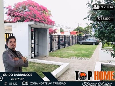 LINDO DPTO DE 2 HABITACIONES EN VENTA ZONA NORTE AV, TRINIDAD