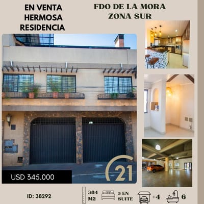 VENDO RESIDENCIA EN FERNANDO DE LA MORA ZONA SUR