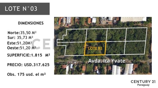 Venta de Terreno en Luque, Central | ID: 42024