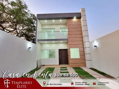 CASA EN VENTA EN LA AV. BENI 9NO ANILLO - A ESTRENAR