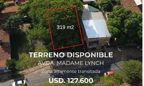EN VENTA TERRENO SOBRE AVDA MADAME LYNCH