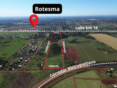  EN VENTA – 10 HECTÁREAS - Corredor Metropolitano - Minga Guazú 