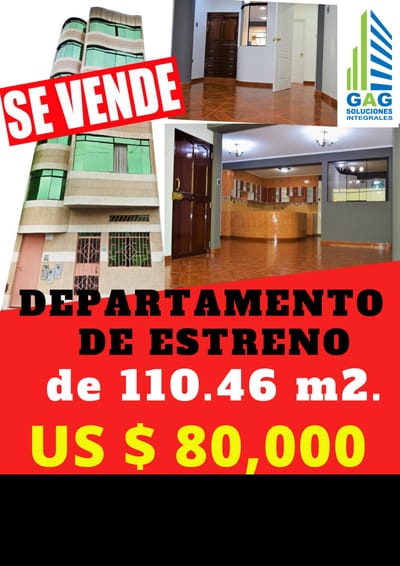 HERMOSO DEPARTAMENTO EN VENTA DE  110.46 m2 EN LA MEJOR ZONA DE COMAS