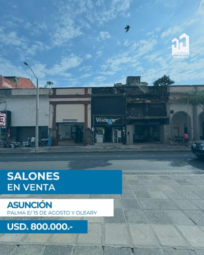 Salones Comerciales A La Venta Sobre Calle Palma