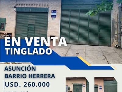 TINGLADO EN VENTA EN BARRIO HERRERA DE ASUNCIÓN!!!!!