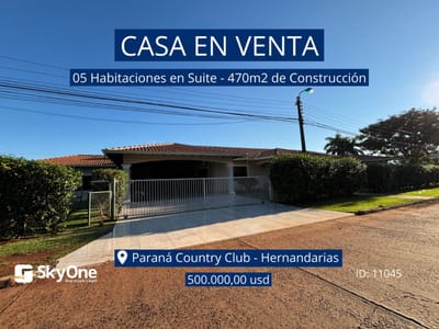 Vendo amplia casa en el Parana Country Club