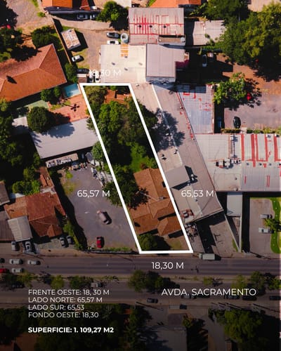 Más de 1.100 m², 18 de frente sobre Sacramento con zonificación FM2