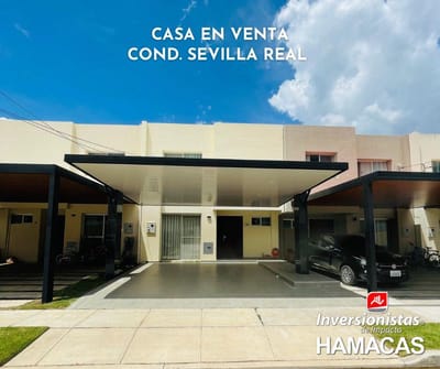 BELLISIMA CASA EN VENTA  DE 3 DORMITORIOS EN CONDOMINIO SEVILLA REAL