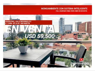 MONOAMBIENTE EN VENTA EN EQUIPETROL