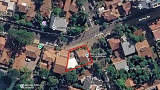 Terreno en excelente ubicación estrategica, en esquina en Barrio Jara