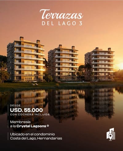 Departamento en pozo TERRAZAS DEL LAGO