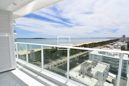 Departamento Alquiler Temporada Punta del Este 2  dormitorios frente al mar mansa