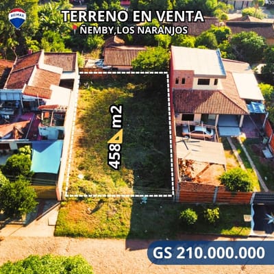 Vendo Terreno en Ñemby a cuadras de Acceso Sur.