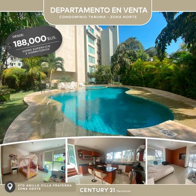 Departamento 3 dormitorios con 220 mts2