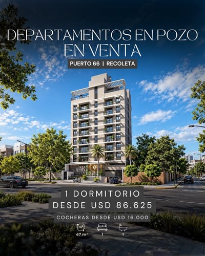 En Venta Departamentos en pozo en Recoleta-Puerto 66