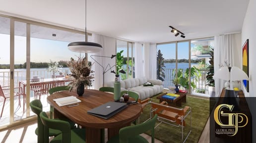 Apartamento en venta de 2 dormitorios en Barra de Carrasco sobre lago Calcagno