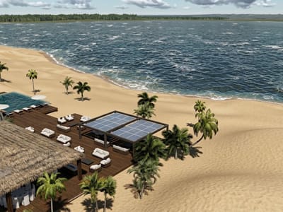 TERRENO CON PROYECTO SOBRE LA PLAYA