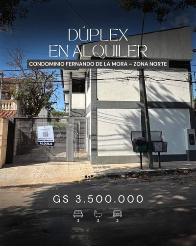 Alquilo duplex en Zona Norte