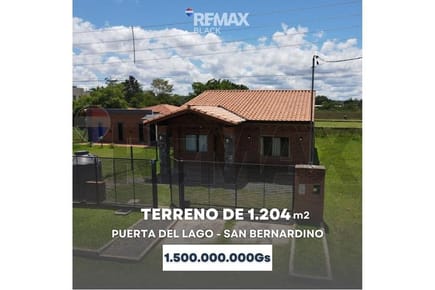 Terreno de 1204m2 en Puerta del Lago