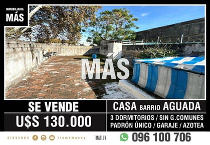 Casa Venta Reducto Montevideo iMas.uy R