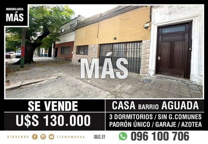 Casa Venta Aguada Montevideo iMas.uy R *